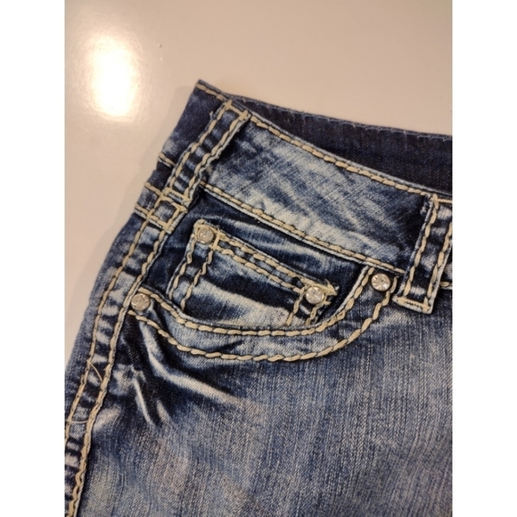 Suko Jeans blingy with thick contrast stitching - Picture 8 of 12